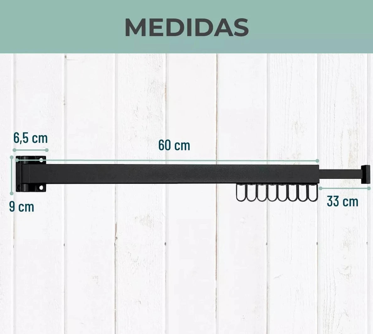 Tendedero de Ropa Plegable y Ajustable
